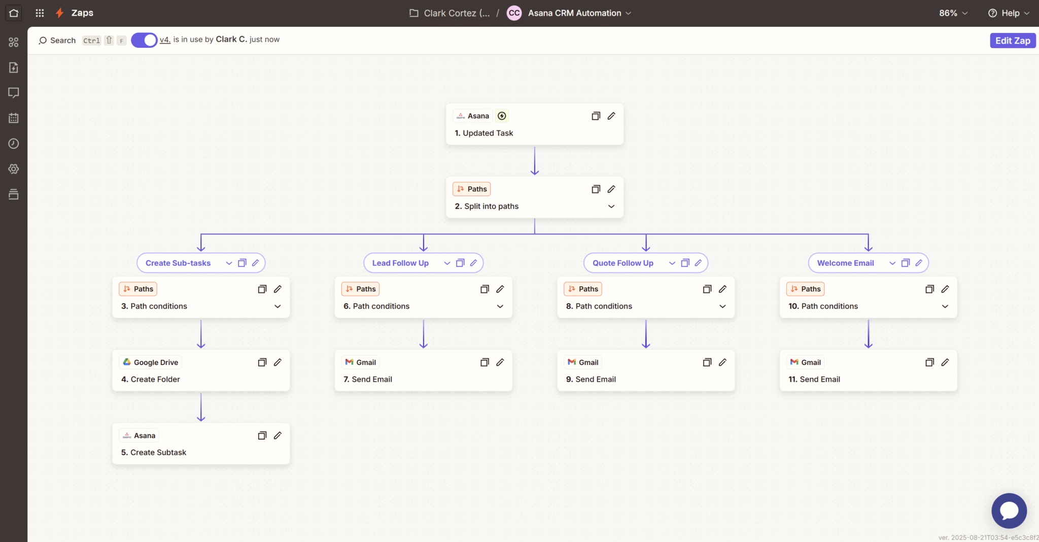 Asana CRM Automation