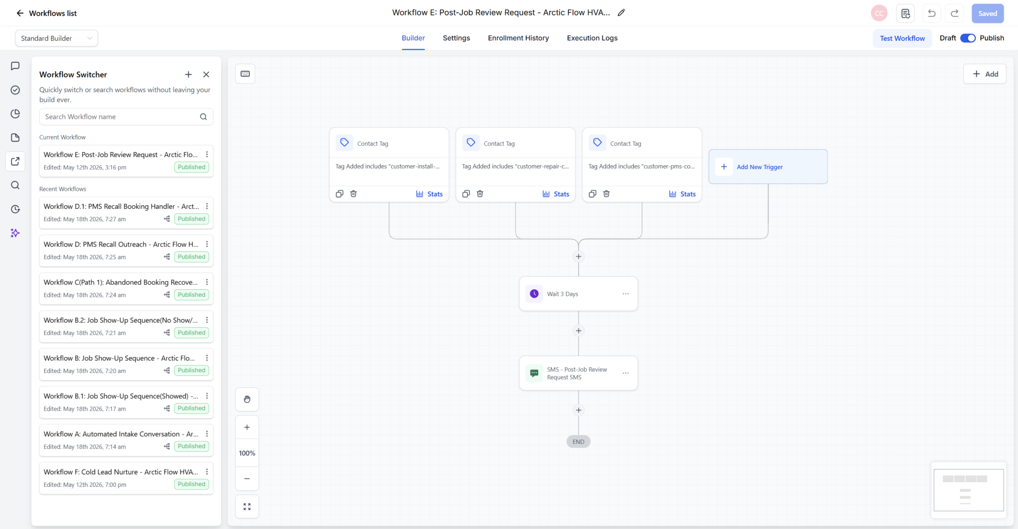 Automated Customer Review Request