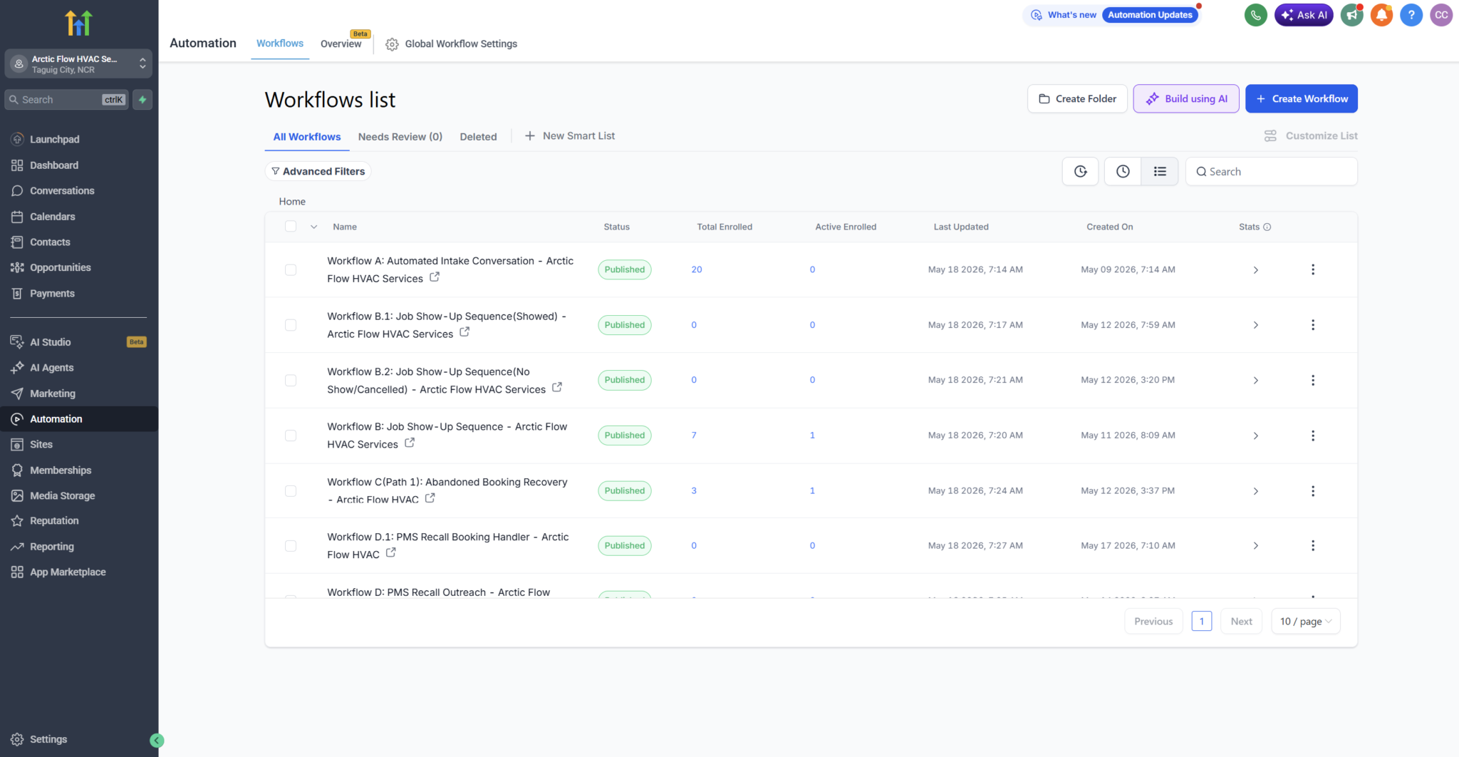 Automation Workflows