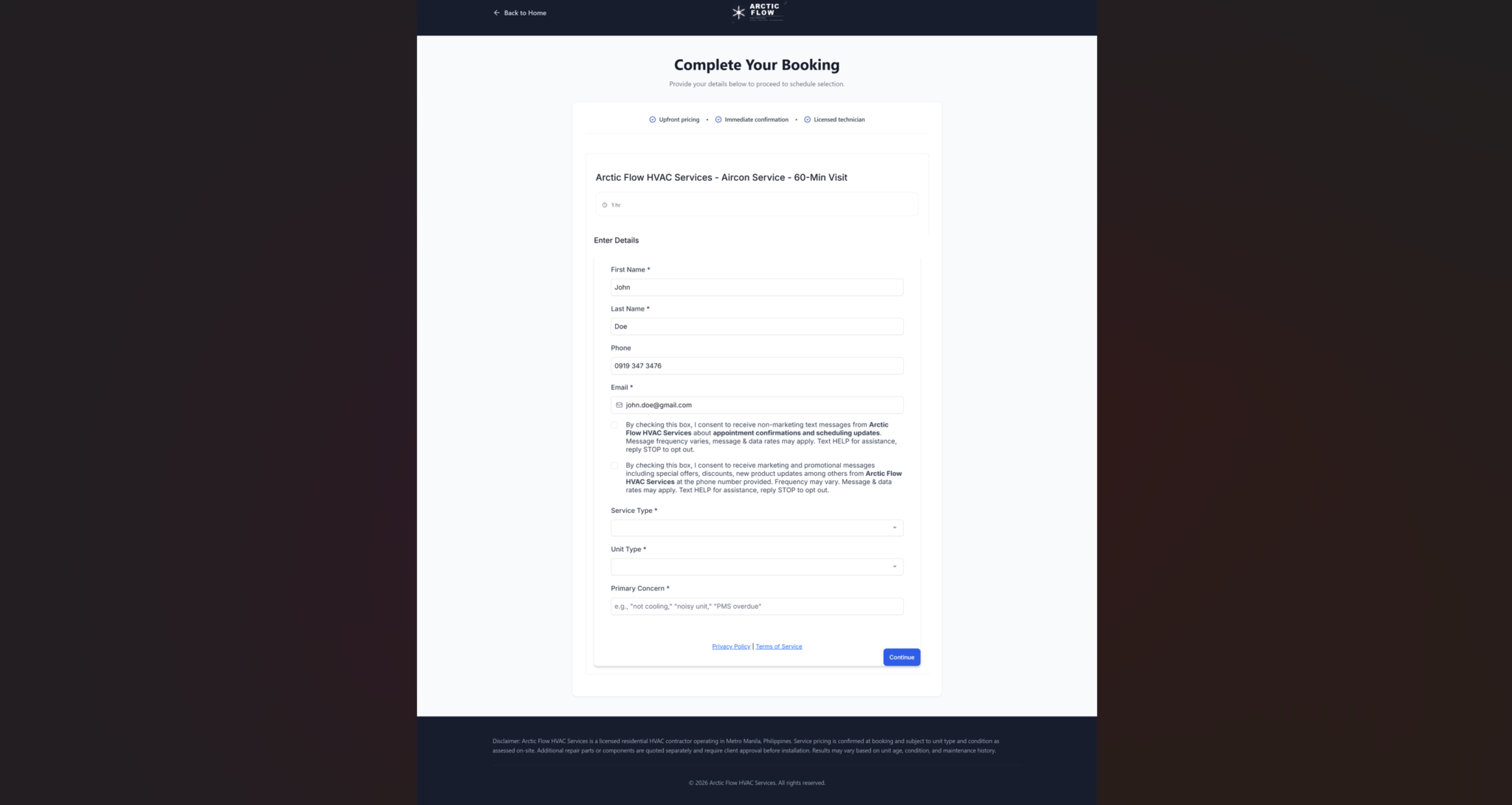 Lead Capture Form
